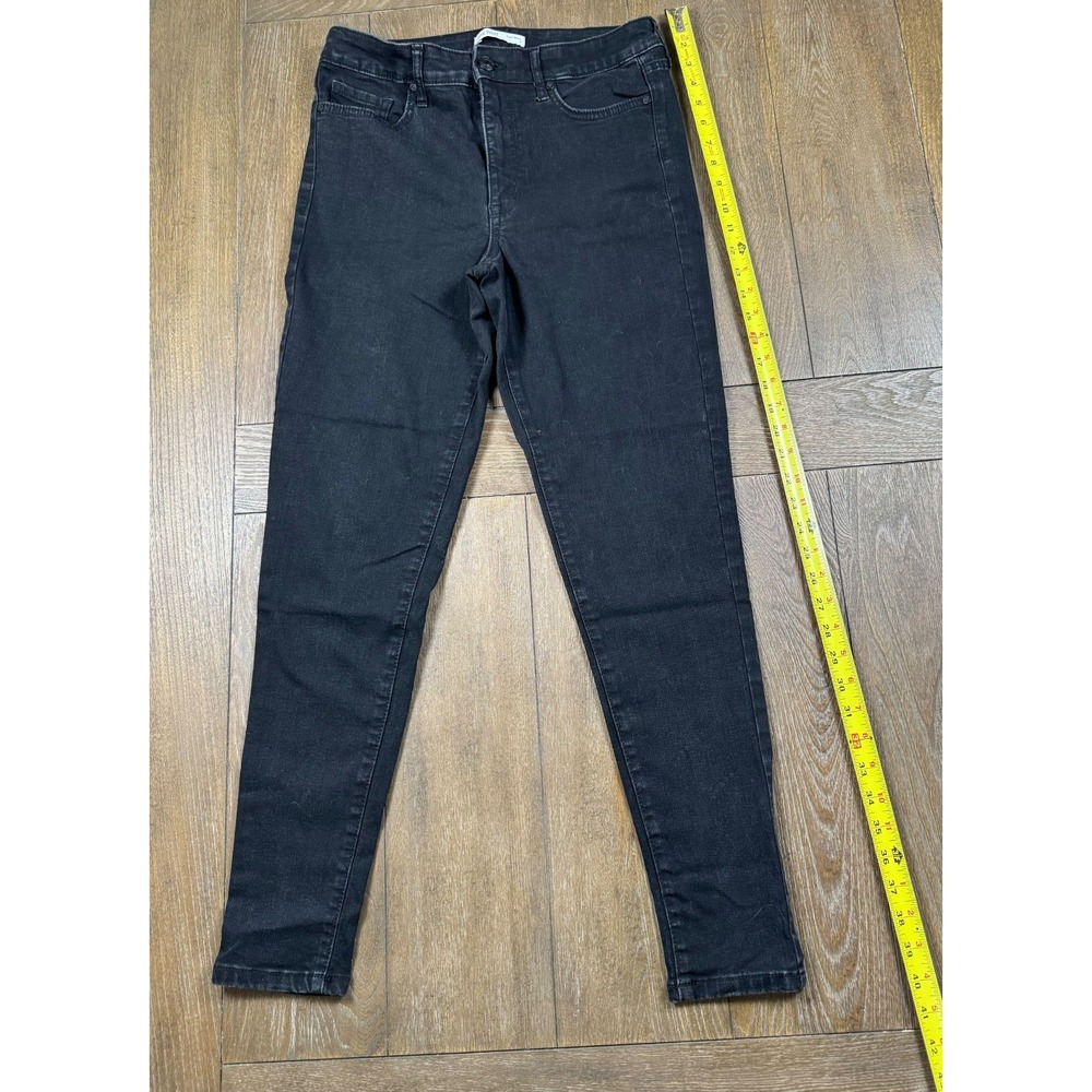Nine West Super Skinny Jeans Women's Size 8 Black Stretch Denim Mid Rise